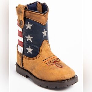 Kids Patriotic Star Boots